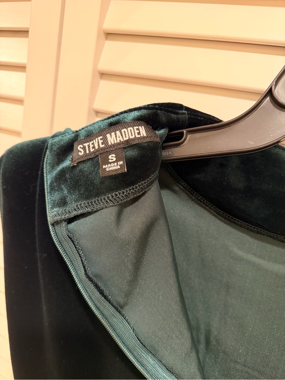 Steve Madden Emerald Velvet Dress